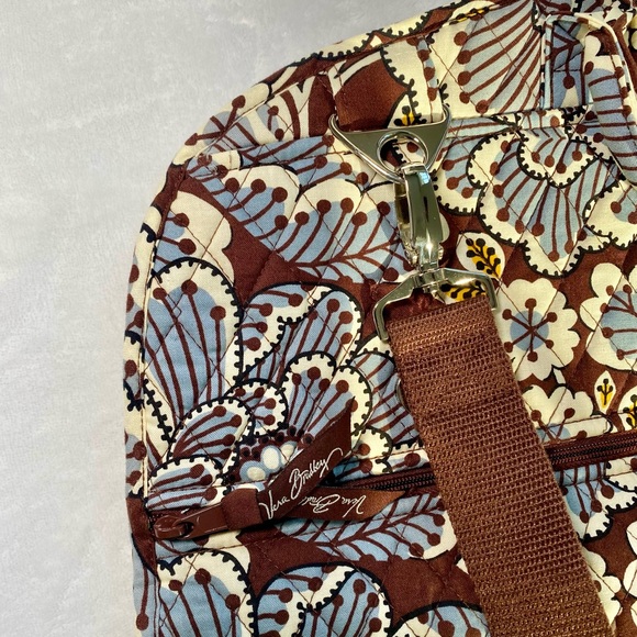 Vera Bradley Travel Garment Bag in the retired pattern known as "Slate Blooms". - Picture 8 of 9